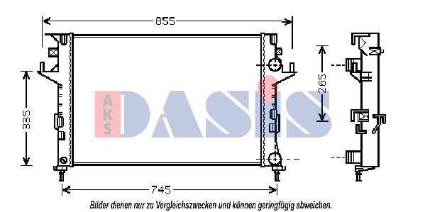 AKS DASIS Radiators, Motora dzesēšanas sistēma 180036N